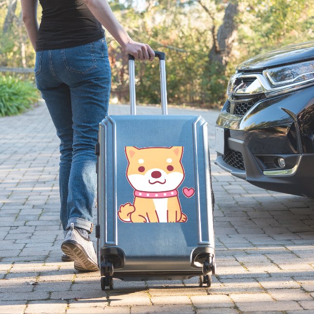Cute Shiba Inu Dog (Suitcase Insitu)