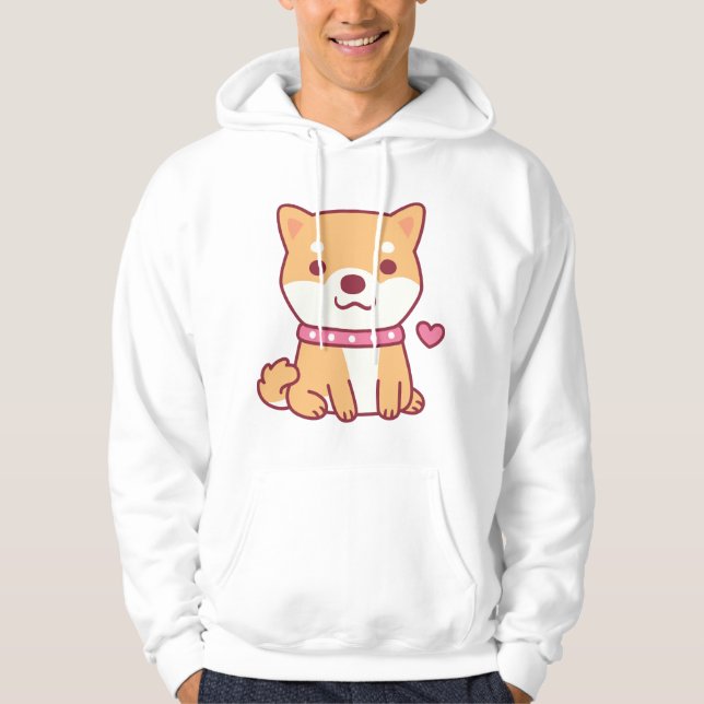 Cute Shiba Inu Dog Hoodie (Front)
