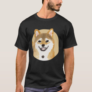 Cute Shiba Inu Dog   Japanese Painting Minimal T-Shirt
