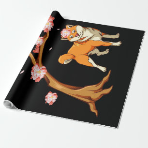 Cute Shiba Inu Dog Japanese Shiba Inu for Mother Wrapping Paper