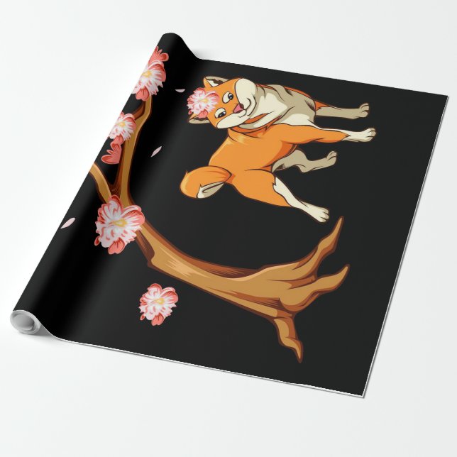 Cute Shiba Inu Dog Japanese | Shiba Inu for Mother Wrapping Paper (Unrolled)