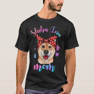 Cute Shiba Inu Dog Mum Mama Puppy Mother T-Shirt