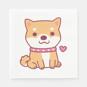 Cute Shiba Inu Dog Napkin