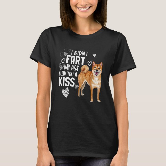 Cute Shiba Inu Dog Puppy T-Shirt (Front)