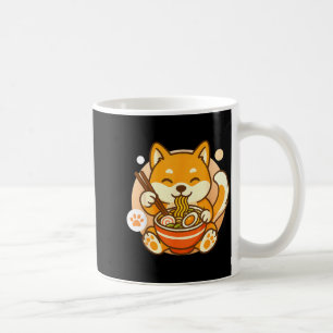 Cute Shiba Inu Dog Ramen Noodles Bowl Anime Kawaii Coffee Mug