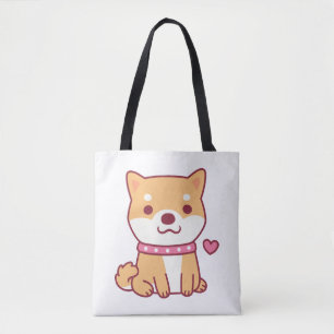 Cute Shiba Inu Dog Tote Bag