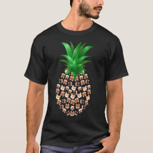 Cute Shiba Inu Dogs Pineapple Tropical Fruit Summe T-Shirt