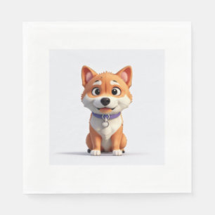 Cute Shiba Inu Napkin