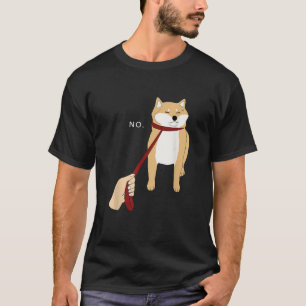 Cute Shiba Inu Nope Doge Meme  B  T-Shirt