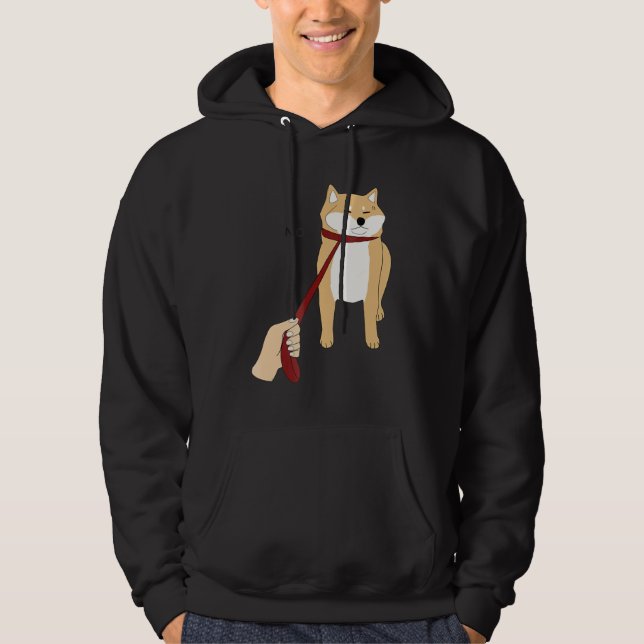 Cute Shiba Inu Nope - Doge Meme Hoodie (Front)