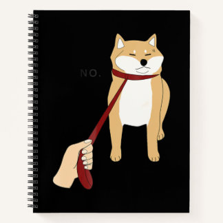Cute Shiba Inu Nope - Doge Meme Notebook