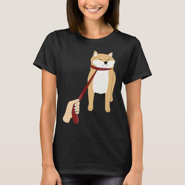 Cute Shiba Inu Nope - Doge Meme T-Shirt (Front)