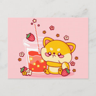 Cute Shiba Inu Pup Postcard