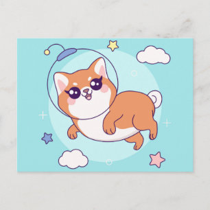Cute Shiba Inu Pup Postcard