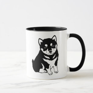 Cute Shiba Inu Puppy Art Mug