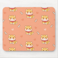 Cute Shiba Inu Seamless Pattern