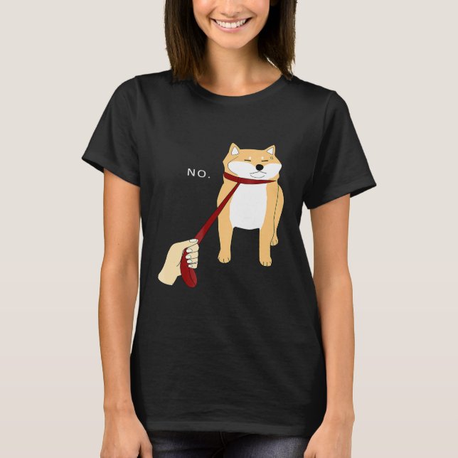 Cute Shiba Inu Shirt Nope - Doge Meme B (Front)