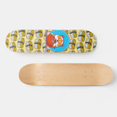 Cute shiba-inu sushi food pattern skateboard (Horz)