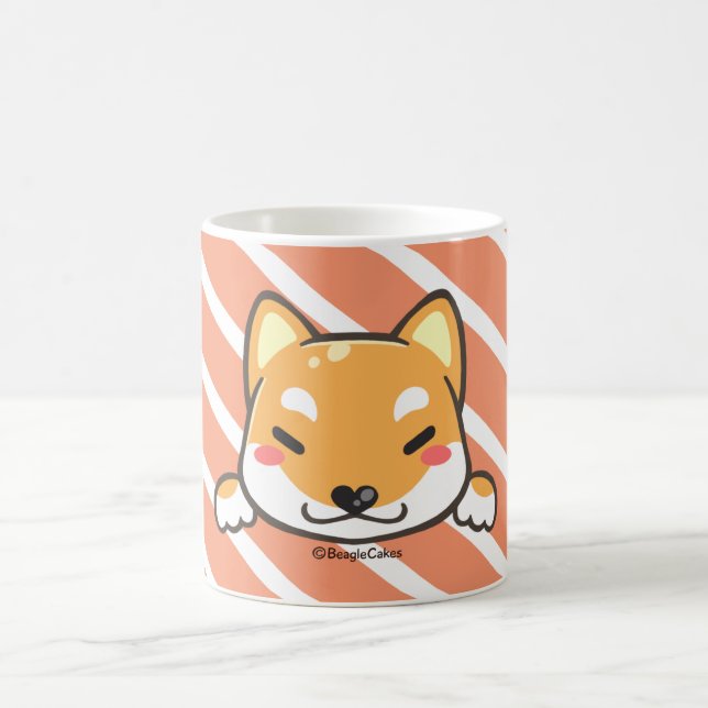 Cute Shiba Inu White Mug (Center)