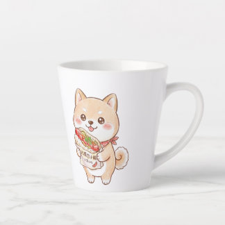 Cute Shiba Inu with Taiwan Sausage Wrap | Kawaii N Latte Mug