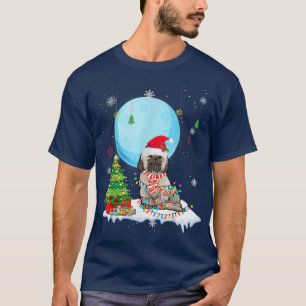 Cute Shih Tzu Christmas Dog Lights Lover Tee