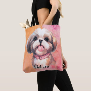 Cute Shih tzu Dog Tote Bag