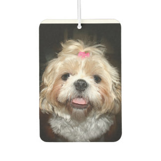 Cute Shih Tzu face Car Air Freshener