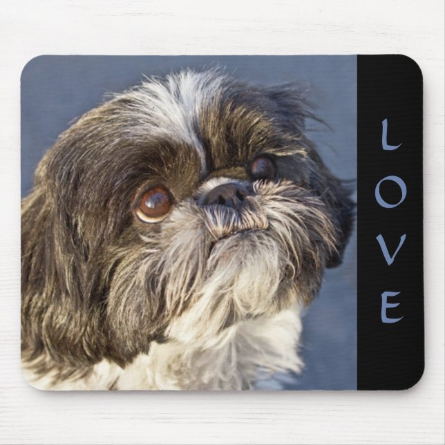 Cute Shih Tzu Lover Puppy Dog Mum Mouse Mat (Front)