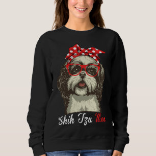 Cute Shih Tzu Mum For Women Men Shih Tzu Dog Sh Sweatshirt