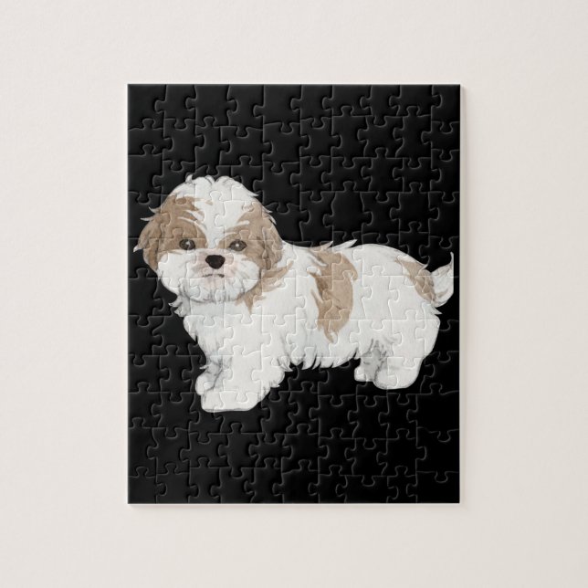 Cute Shih Tzu Puppy Jigsaw Puzzle (Vertical)