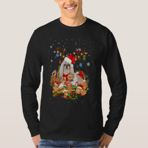 Cute Shih Tzu Reindeer Christmas Lighting Santa Xm T-Shirt