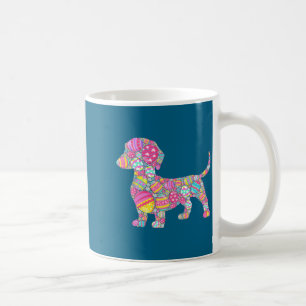 Cute Shirt Colorful Eggs Dachshund Dog Puppy Coffee Mug