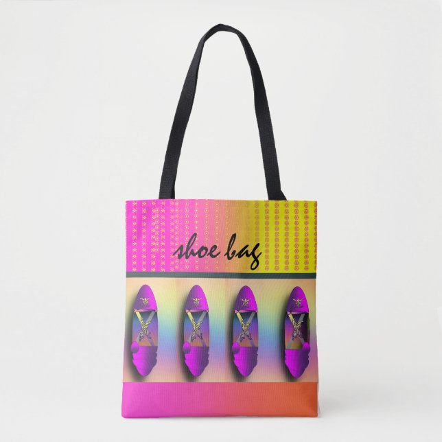 Cute Shoe Bag Tote Bag (Front)
