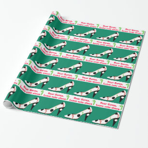 Cute Shoes Christmas red and green Wrapping Paper