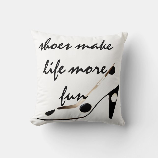 Cute Shoes Decor Cushion (Front)