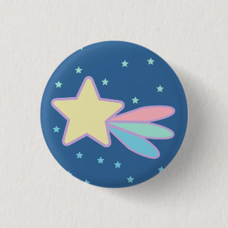 Cute Shooting Star Comet 3 Cm Round Badge