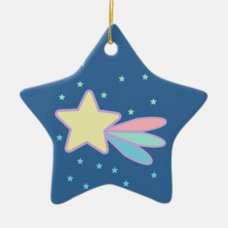 Cute Shooting Star Comet Ceramic Tree Decoration