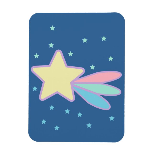 Cute Shooting Star Comet Magnet (Vertical)