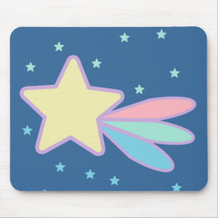 Cute Shooting Star Comet Mouse Mat