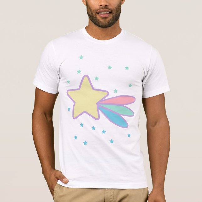 Cute Shooting Star Comet T-Shirt (Front)