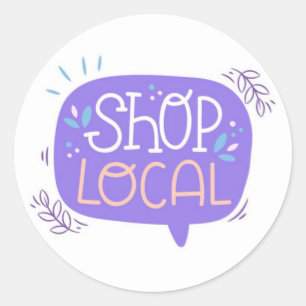 Cute Shop Local Sticker