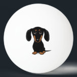 Cute Short Haired Black and Tan Dachshund Pattern Ping Pong Ball<br><div class="desc">Wiener Dog Lover's Ping Pong Ball</div>