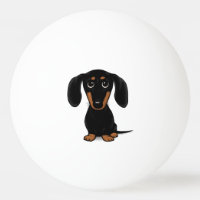 Cute Short Haired Black and Tan Dachshund Pattern