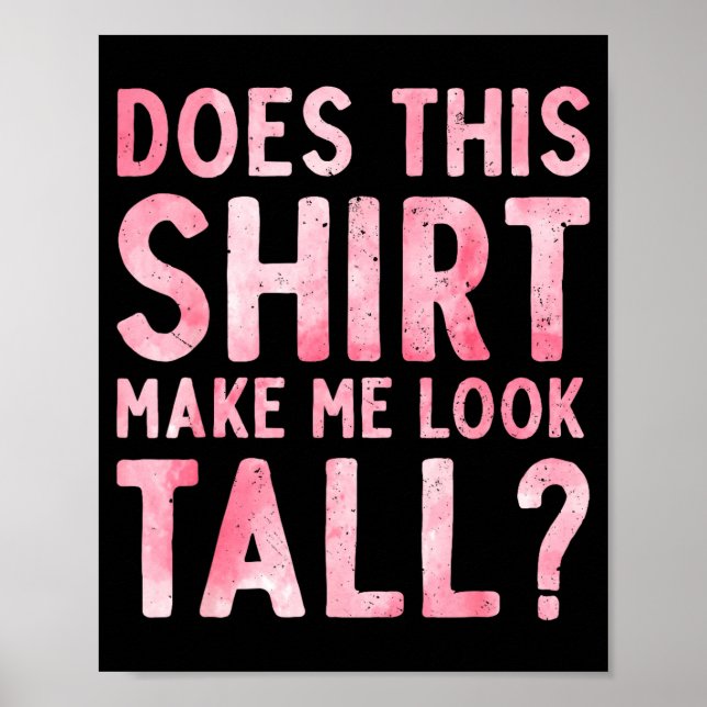 Cute Short People Art For Men Women Short Girl Sho Poster (Front)