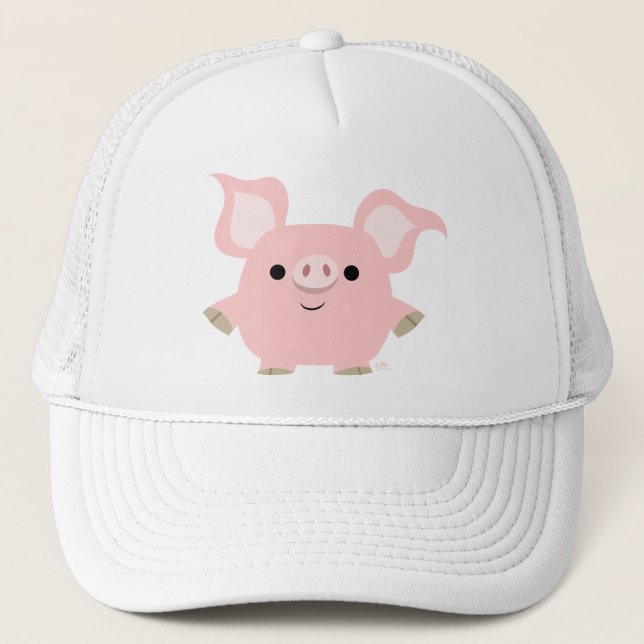 Cute Shorty Cartoon Pig Hat (Front)