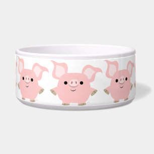 Cute Shorty Cartoon Pig Pet Bowl
