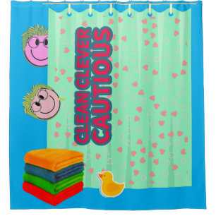 CUTE SHOWER CURTAIN! SHOWER CURTAIN