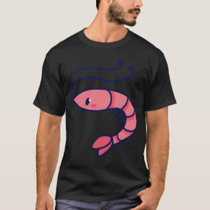 Cute Shrimp – Kawaii Ocean Illustration T-Shirt