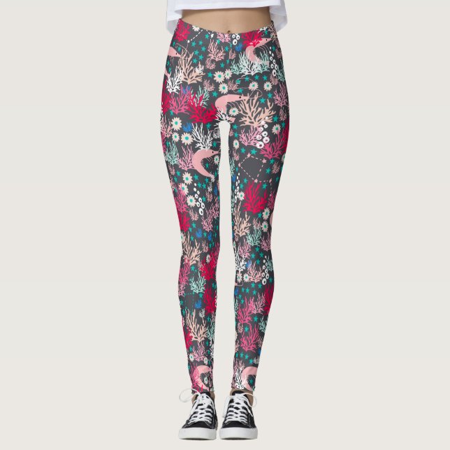 Cute Shrimp Leggings (Front)