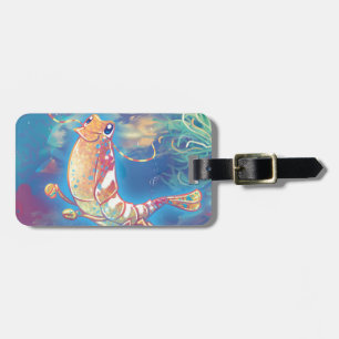 Cute Shrimp Luggage Tag